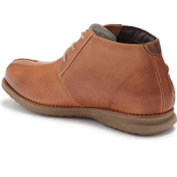 SANDRO MOSCOLONI Men's 13D COGNAC Split Toe Leather Chukka Boot - Picture 4 of 5